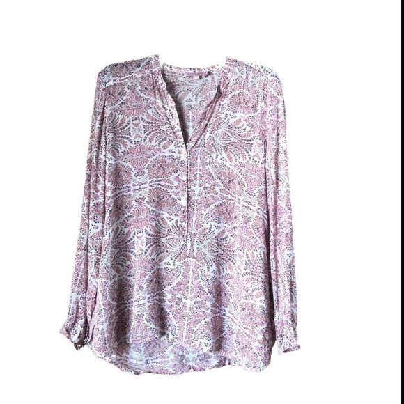 Calypso St Barth Floral Buttons Long Sleeve Blouse - S - Picture 1 of 13